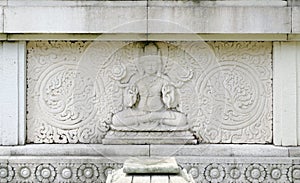 Bas relief of buddha