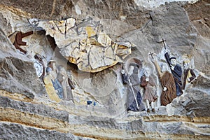 Bas relief from Coptic Church photo