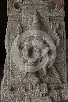 Bas-relief detail of Shiva photo