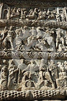 Bas-relief of Galerius Arch,Thessaloniki,Greece photo