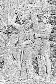 Bas-relief of Jesus