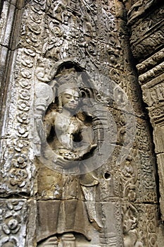 Bas-relief- near Phnom Penh, Cambodia