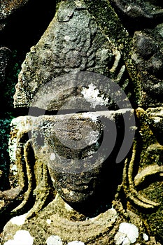 Bas-relief stone carving, Angkor Wat, Siem Reap, Cambodia