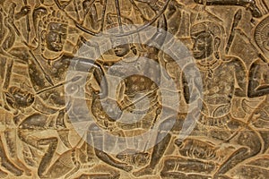 Bas reliefs at Angkor