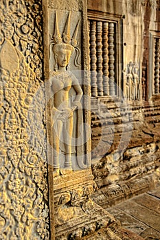 Bas- reliefs- Cambodia photo