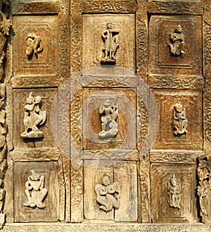 Bas-reliefs of Shwenandaw Kyaung Temple, Myanmar photo