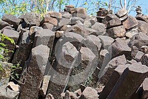 Basalt Column Rock Formations India photo