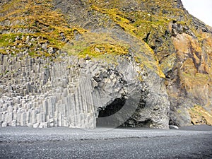 Basalt cave or cavern