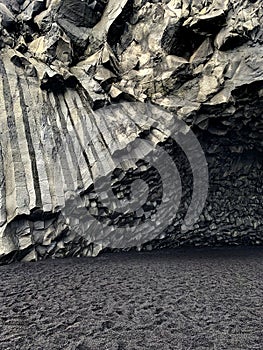 Basalt Columns created when lava hardens