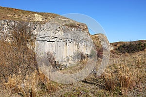 The Basalt columns of Racos, Brasov County.