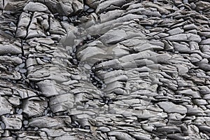 Basalt columns texture