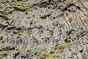 Basalt columns texture