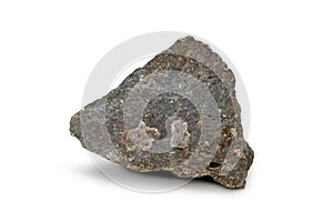 Basalt stone on a white background. photo