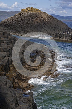 Basalt rock formation - Staffa - Scotland