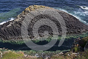 Basalt rock formation - Staffa - Scotland