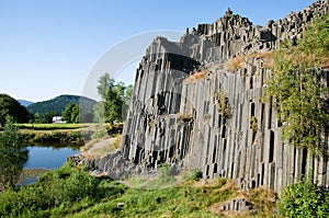 Basalt rock Panska Skala, Czech republic