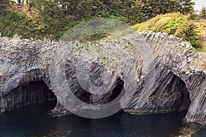 Basalt rocks in Nanatsugama