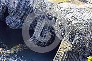 Basalt rocks in Nanatsugama