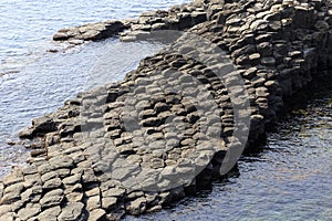 Basalt rocks in Nanatsugama