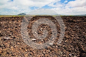 Basalt rocks. Tsavo West, Kenya, Africa