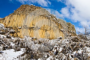 Basaltic cliff