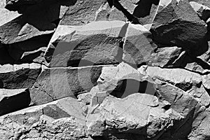 Basaltic igneous rock photo