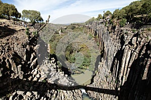 Basaltic prisms in Huasca de Ocampo