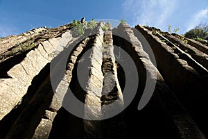 Basaltic prisms in Huasca de Ocampo