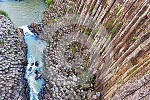 Basaltic Prisms of Santa Maria Regla. Mexico photo