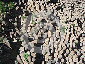 Basaltic prisms of Santa MarÃÂ­a Regla, Mexico. photo