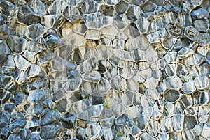 Basaltic rocks in Asbyrgi, Jokulsargljufur, Iceland photo