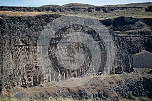 The basaltic rocks formation at Palouse Falls State Park in Washington State