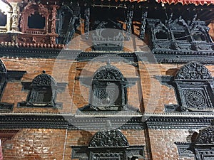 Basantapur temples old architectures night picture