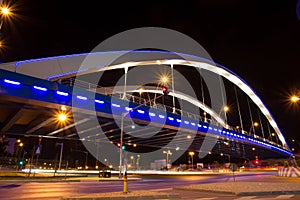 Basarab bridge in the night