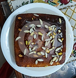 Basbousa the middle eastern sweetdish