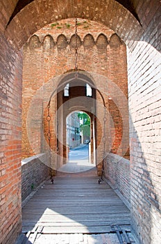 Bascule bridge in the castle of Ferrara