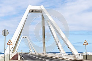 Bascule bridge over the port of Barcelona, Catalonia, Spain