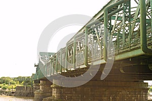 Keadby Bridge spanning the river Trent. photo