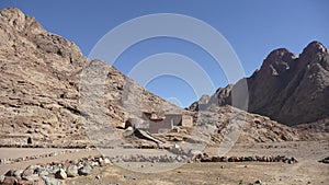 Base area for the ascent of Mount Sinai - Egypt