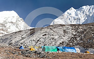 Base Camp of Island Peak (Imja Tse) near Mount Everest