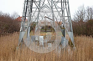 Base of high volatge electricity pylon