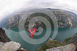 BASE jumping Norway photo