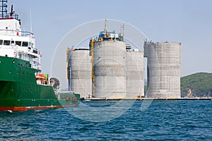 Base offshore oil drilling platform