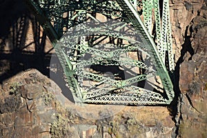 Base of Peter Skene Ogden Bridge