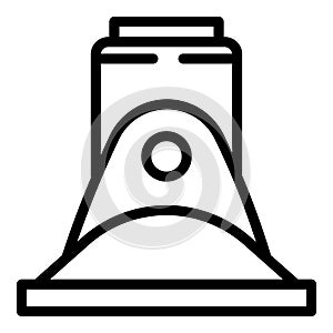 Base plate scaffolding icon, outline style