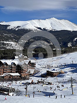 Base ski lodge at peak 8, Breckenridge Ski Resort in Colorado.