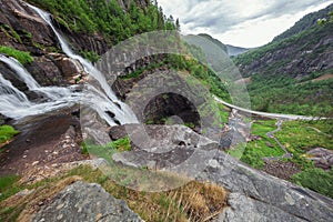 The base of the Skjervsfossen