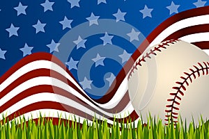 Baseball background ball