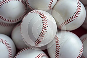 Baseball ball background. Generate Ai