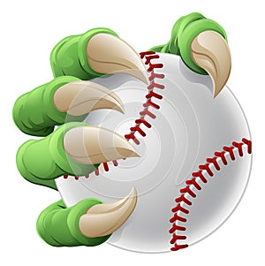 Baseball Ball Claw Cartoon Monster Animal Hand